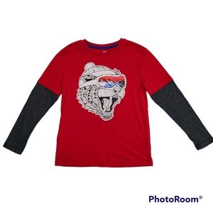 Old Navy Boys Big Cat Graphic Long Sleeve Shirt